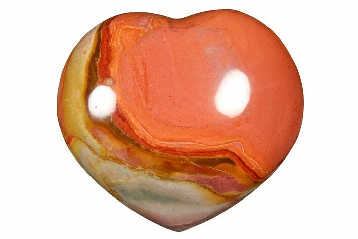 Wide, Polychrome Jasper Heart - Madagascar #277939